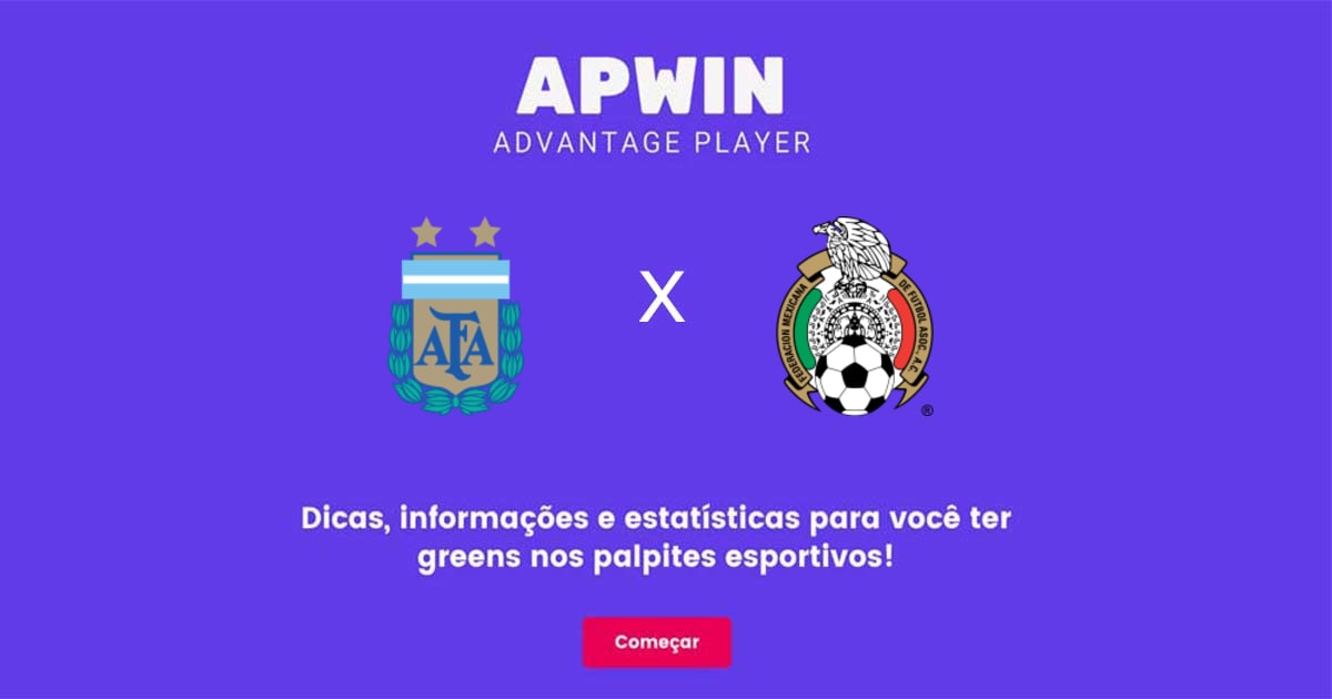 Argentina x M&eacute;xico Estat&iacute;sticas | 26/11/2022 | APWin