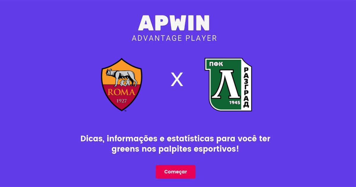 Roma x Ludogorets Estat&iacute;sticas | 03/11/2022 | APWin