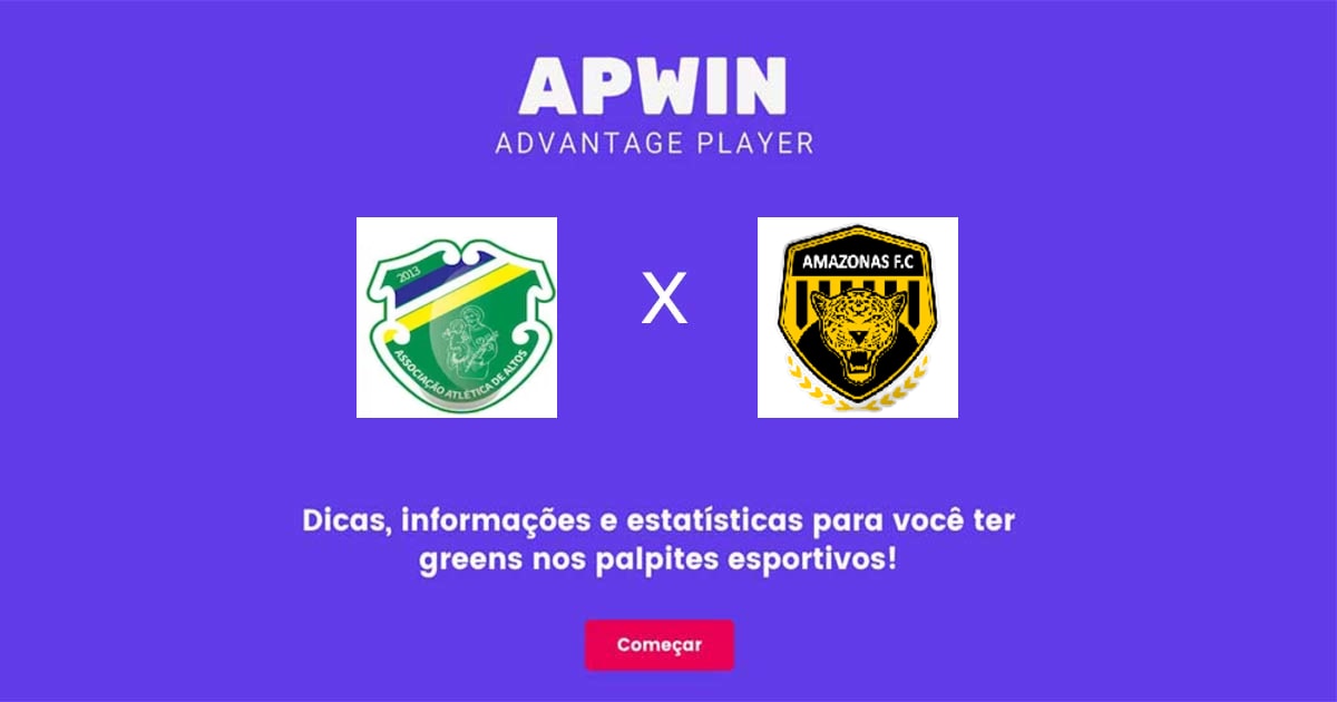 Altos x Amazonas Estat&iacute;sticas | 17/06/2023 | APWin