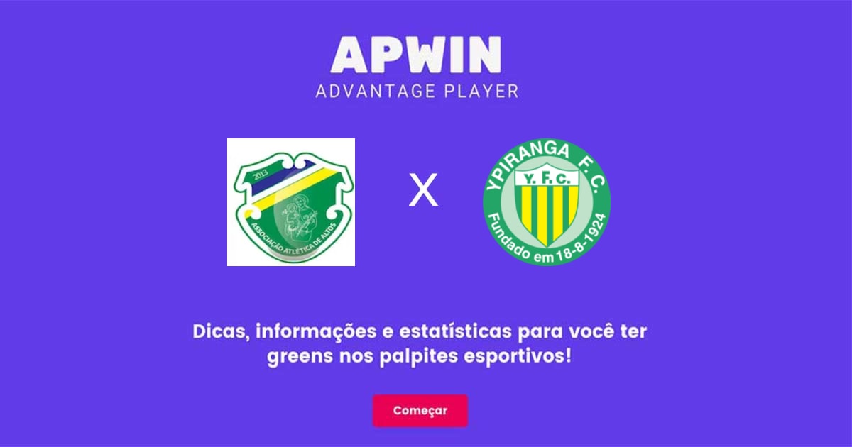 Altos x Ypiranga Erechim Estat&iacute;sticas | 20/05/2023 | APWin