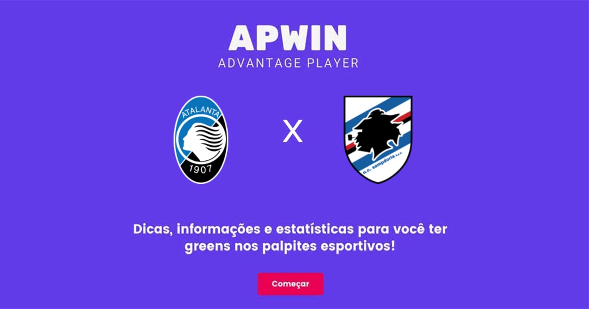 Atalanta x Sampdoria Estat&iacute;sticas | 28/01/2023 | APWin
