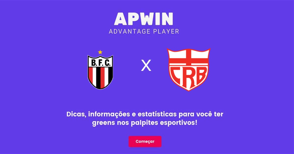 Botafogo SP x CRB Estatísticas | 29/04/2023 | APWin