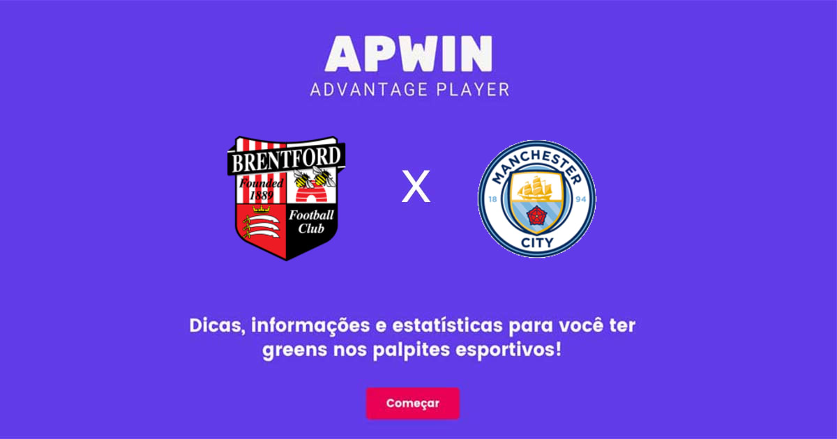 Brentford x Manchester City Estat&iacute;sticas | 28/05/2023 | APWin