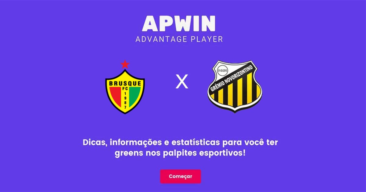 Brusque x Novorizontino Estat&iacute;sticas | 18/10/2022 | APWin