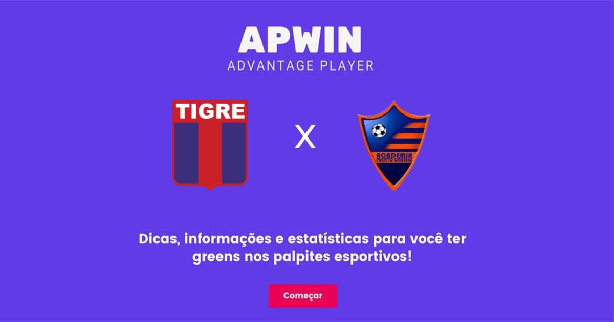 Tigre x Academia Puerto Cabello Estat&iacute;sticas | 06/06/2023 | APWin