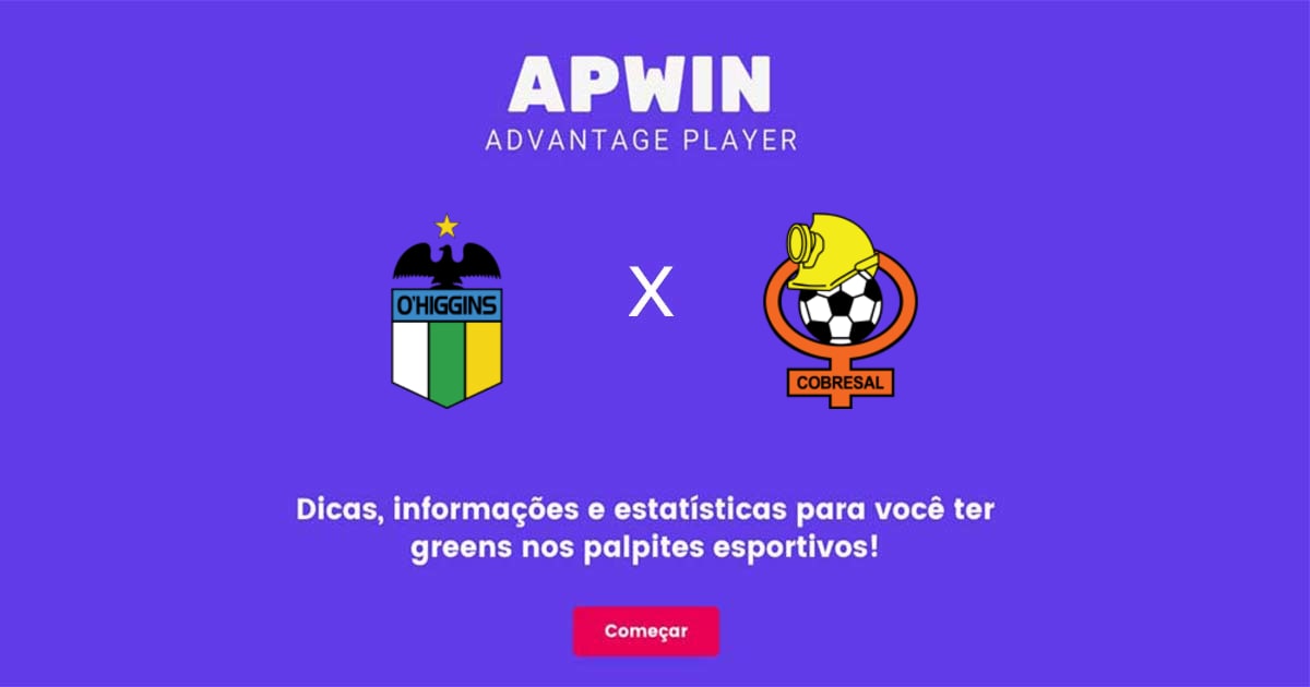 O'Higgins x Cobresal Estat&iacute;sticas | 21/10/2022 | APWin