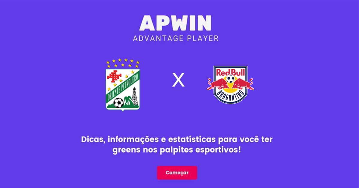 Oriente Petrolero x RB Bragantino Estat&iacute;sticas | 25/05/2023 | APWin