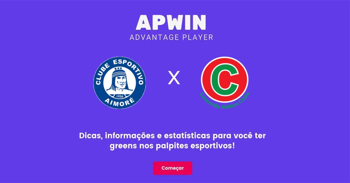 Aimoré x Concórdia AC Estatísticas | 14/06/2023 | APWin