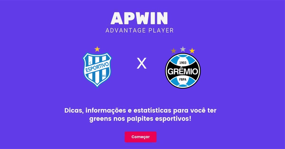 Esportivo x Grêmio Estatísticas | 01/02/2023 | APWin