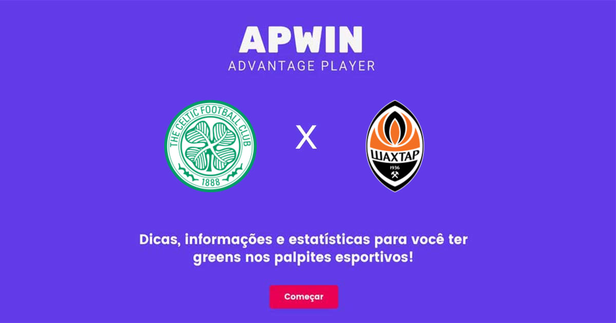 Celtic x Shakhtar Donetsk Estat&iacute;sticas | 25/10/2022 | APWin