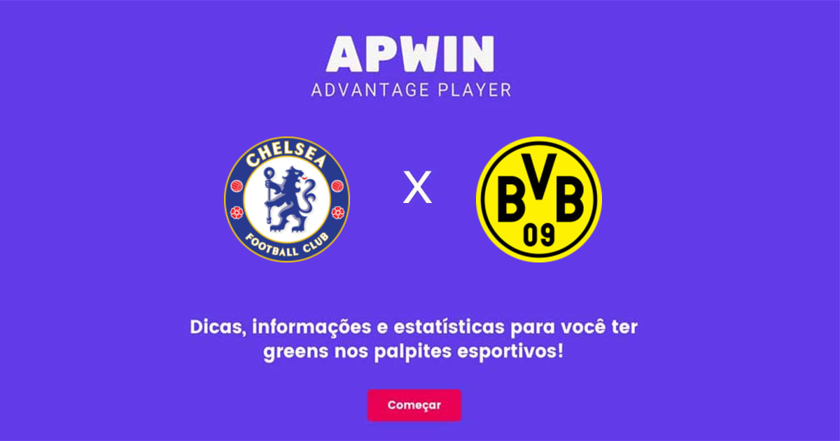 Chelsea x Borussia Dortmund Estat&iacute;sticas | 07/03/2023 | APWin