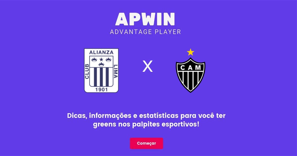 Alianza Lima x Atl&eacute;tico Mineiro Estat&iacute;sticas | 06/06/2023 | APWin