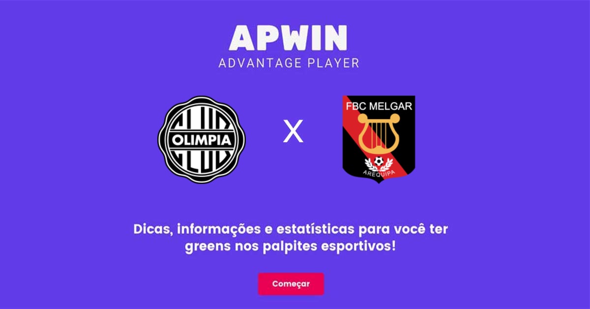 Olimpia x Melgar Estat&iacute;sticas | 27/06/2023 | APWin