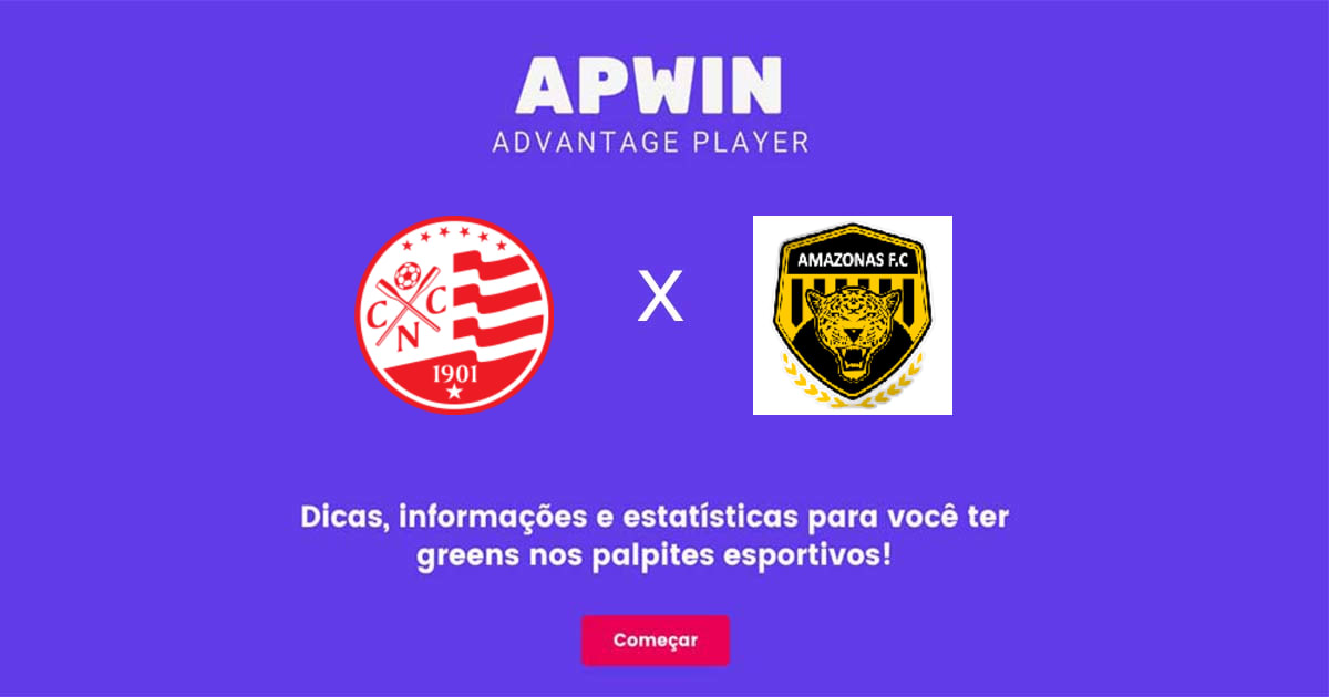 N&aacute;utico x Amazonas Estat&iacute;sticas | 28/06/2023 | APWin