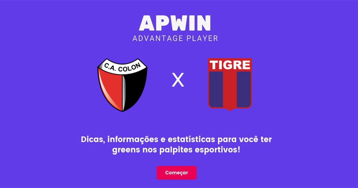 Col&oacute;n x Tigre: Estat&iacute;sticas - 25/07/2023 | APWin