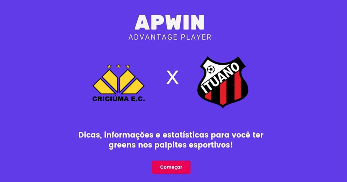 Criciúma x Ituano Estatísticas | 06/05/2023 | APWin