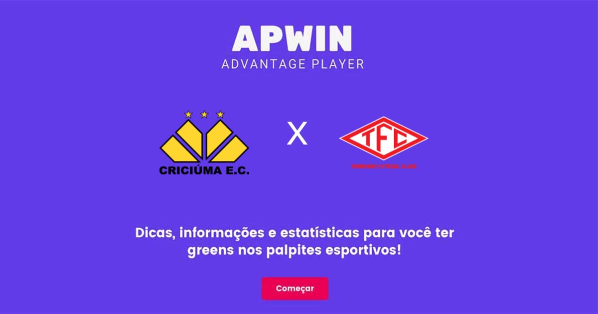 Crici&uacute;ma x Tombense Estat&iacute;sticas | 05/11/2022 | APWin