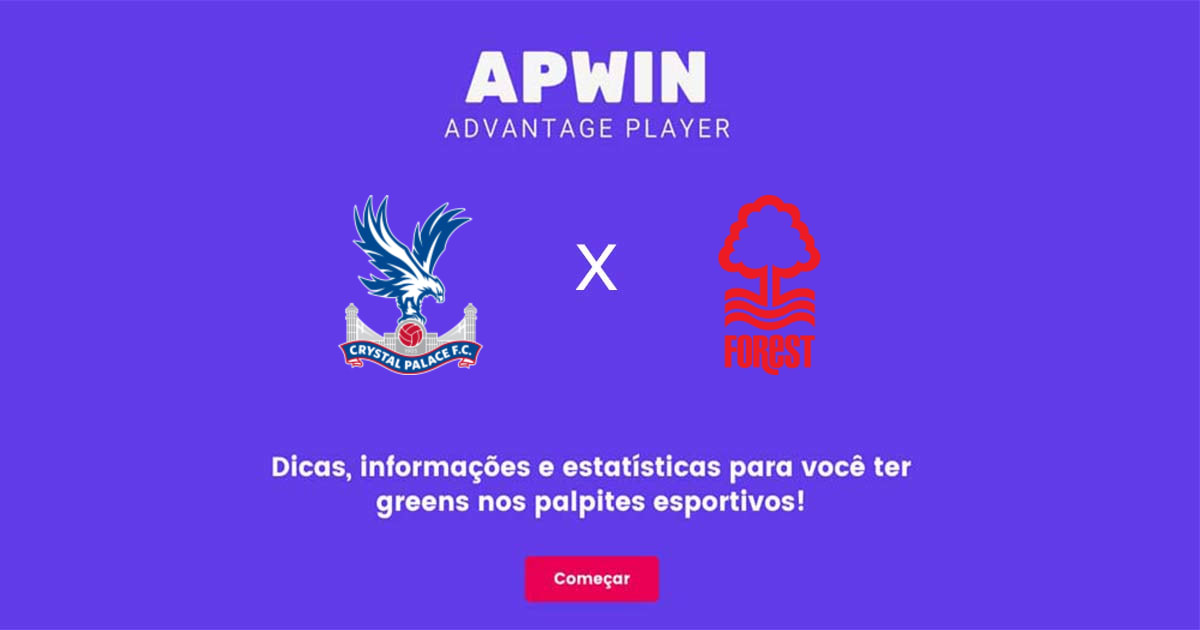 Crystal Palace x Nottingham Forest Estat&iacute;sticas | 28/05/2023 | APWin