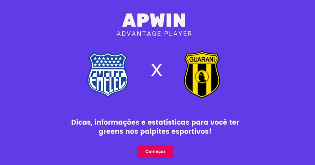 CS Emelec x Guaran&iacute; Estat&iacute;sticas | 07/06/2023 | APWin