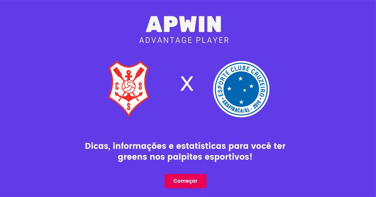 Sergipe x Cruzeiro Arapiraca Estat&iacute;sticas | 27/06/2023 | APWin