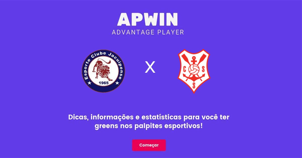 Jacuipense x Sergipe: Estat&iacute;sticas - 16/07/2023 | APWin