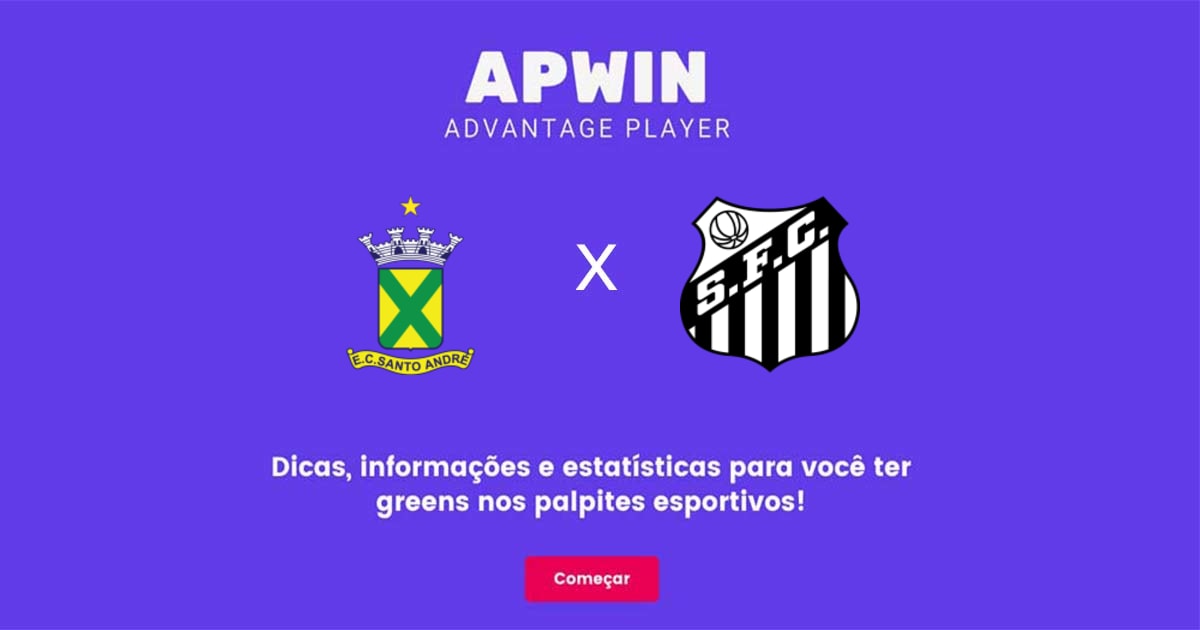 Santo André x Santos Estatísticas | 16/02/2023 | APWin