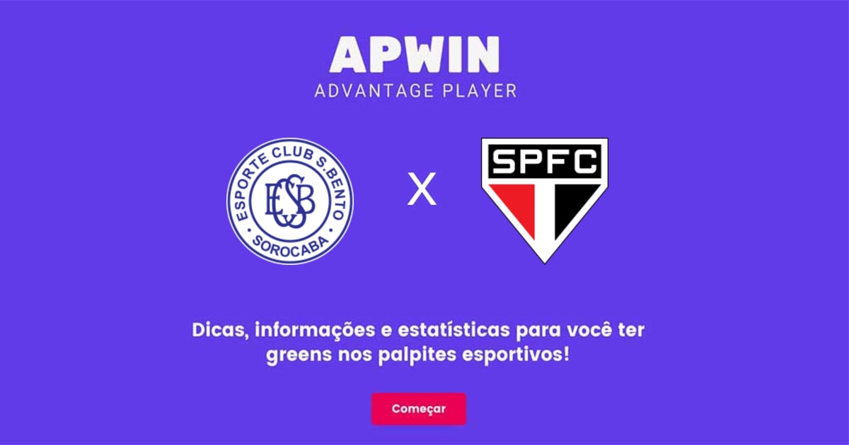 S&atilde;o Bento x S&atilde;o Paulo Estat&iacute;sticas | 21/02/2023 | APWin