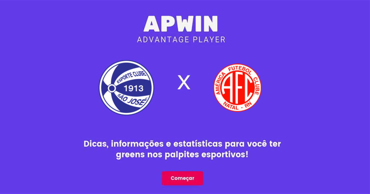 EC S&atilde;o Jos&eacute; x Am&eacute;rica RN Estat&iacute;sticas | 03/07/2023 | APWin