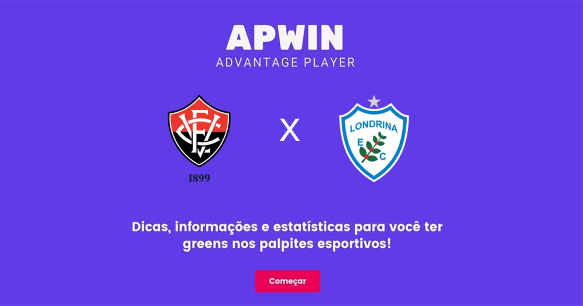 Vitória x Londrina Estatísticas | 28/04/2023 | APWin