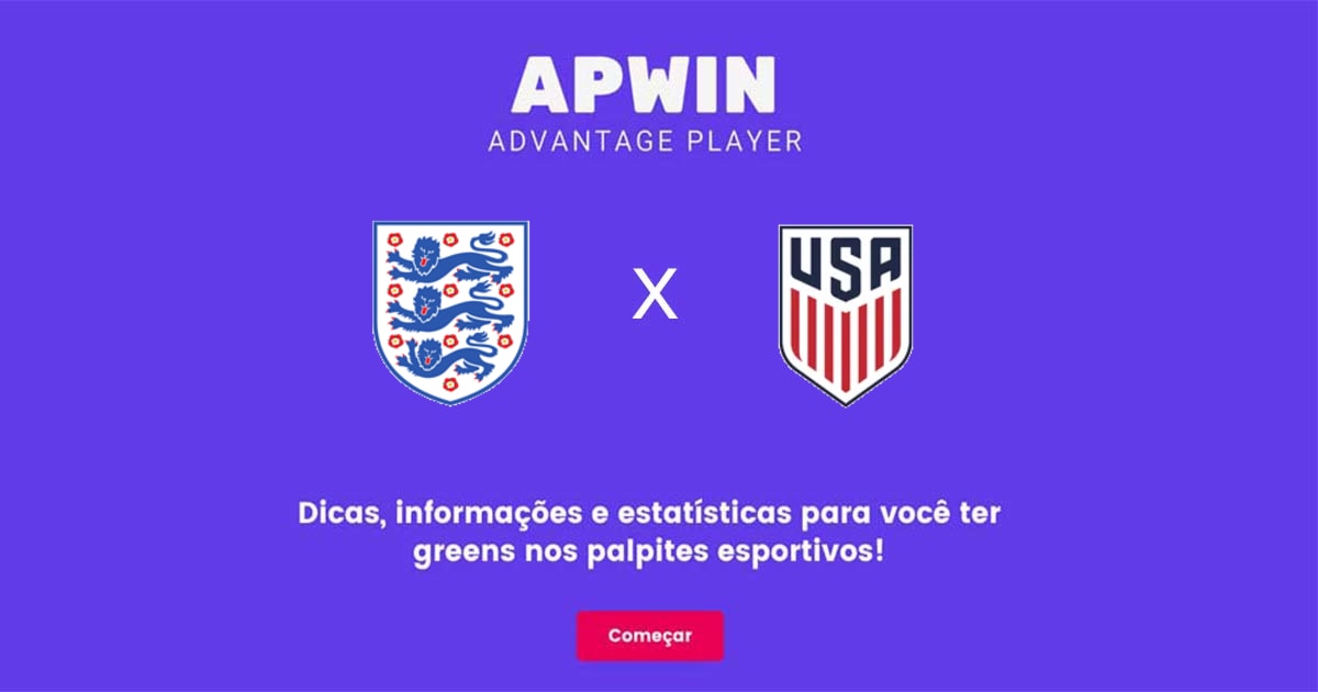 Inglaterra x USA Estat&iacute;sticas | 25/11/2022 | APWin
