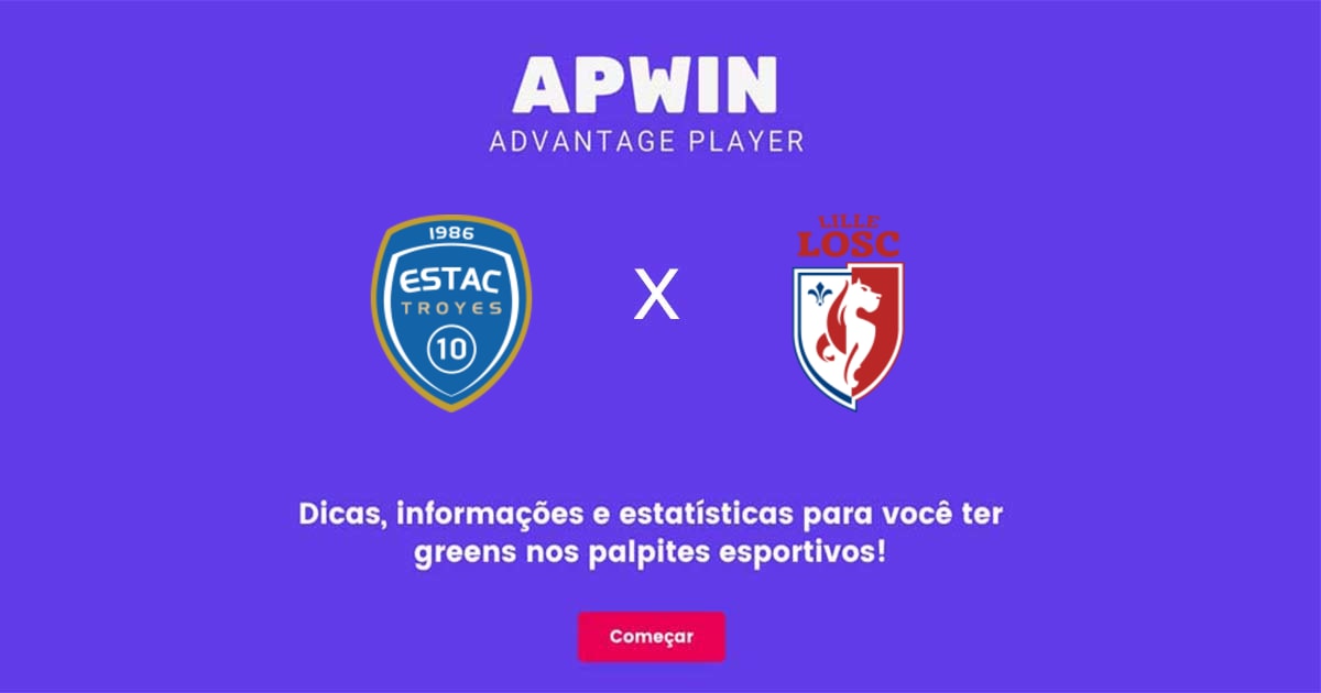 Troyes x Lille Estat&iacute;sticas | 03/06/2023 | APWin