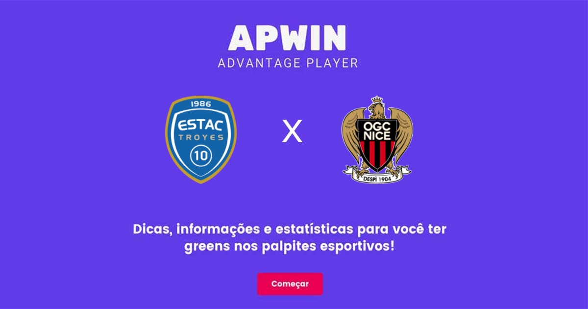 Troyes x Nice Estat&iacute;sticas | 30/04/2023 | APWin