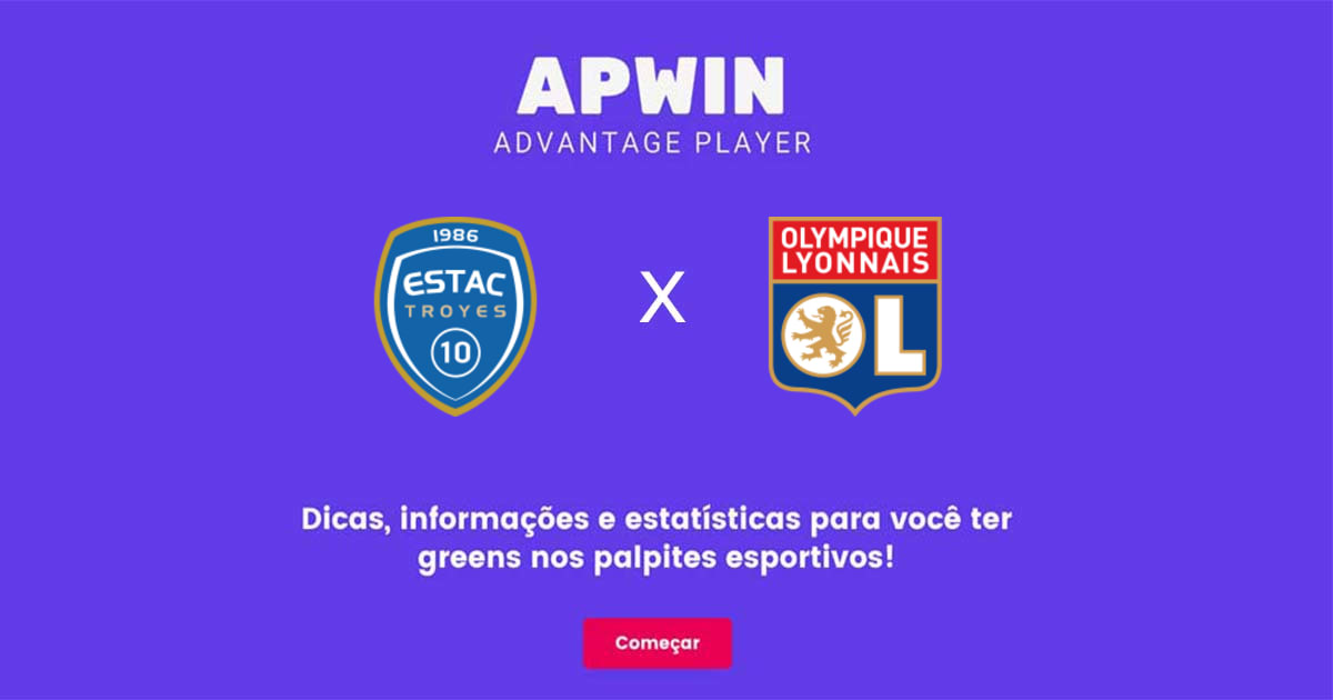 Troyes x Olympique Lyonnais Estat&iacute;sticas | 04/02/2023 | APWin