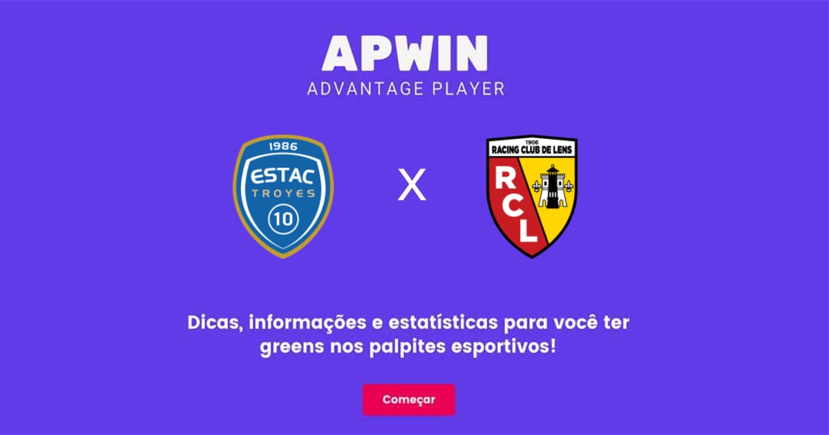 Troyes x Lens Estatísticas | 28/01/2023 | APWin