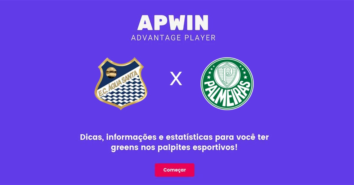 Água Santa x Palmeiras Estatísticas | 02/04/2023 | APWin