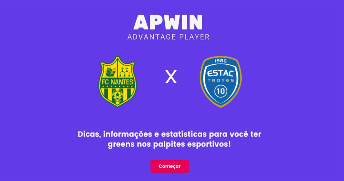 Nantes x Troyes Estat&iacute;sticas | 23/04/2023 | APWin