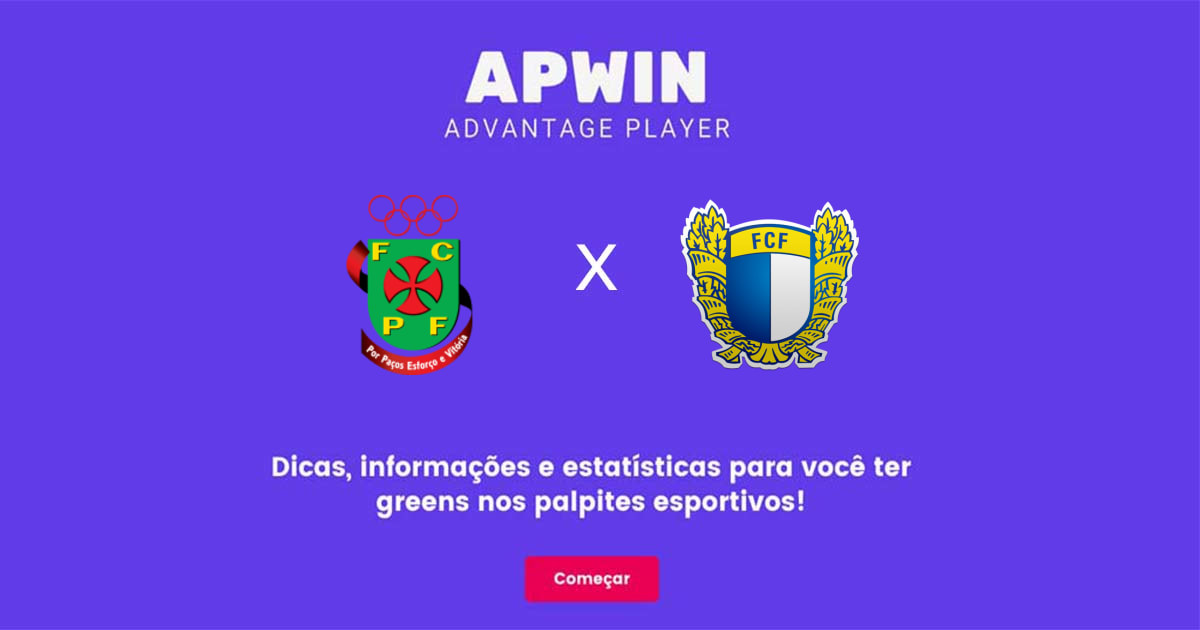 Pa&ccedil;os de Ferreira x Famalic&atilde;o Estat&iacute;sticas | 08/04/2023 | APWin
