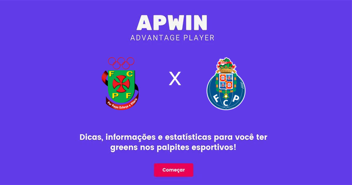 Pa&ccedil;os de Ferreira x Porto Estat&iacute;sticas | 22/04/2023 | APWin