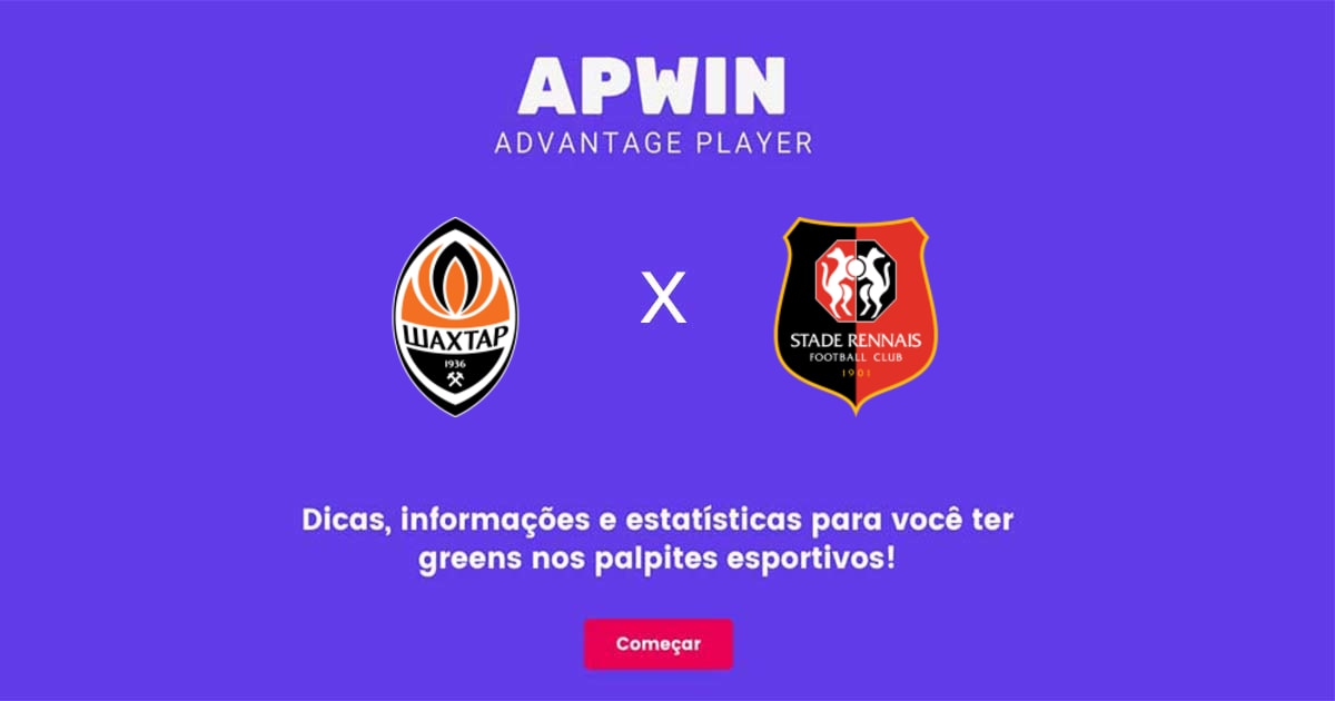 Shakhtar Donetsk x Rennes Estatísticas | 16/02/2023 | APWin