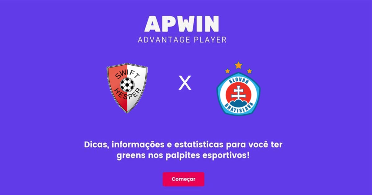 Swift Hesperange x Slovan Bratislava: Estat&iacute;sticas - 19/07/2023 | APWin