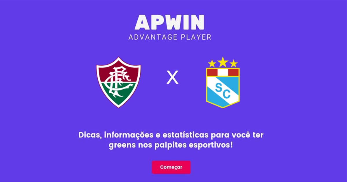 Fluminense x Sporting Cristal Estat&iacute;sticas | 27/06/2023 | APWin