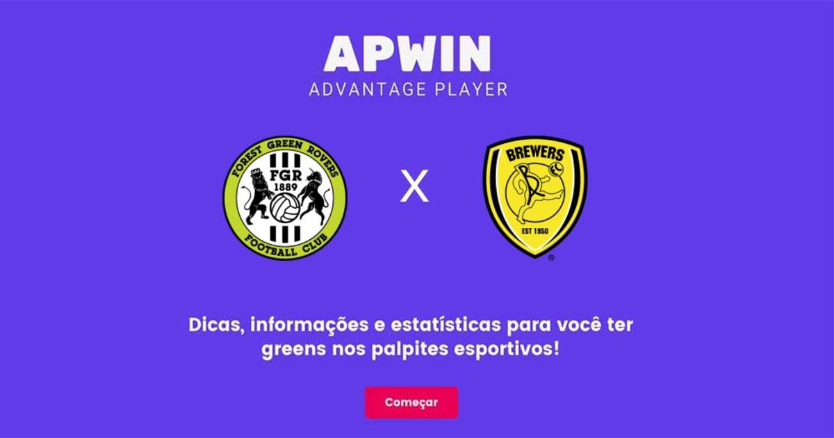 Forest Green Rovers x Burton Albion Estat&iacute;sticas | 29/12/2022 | APWin