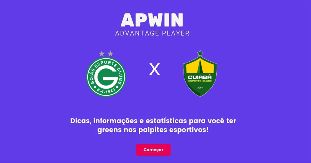 Goiás x Cuiabá Estatísticas | 04/06/2023 | APWin