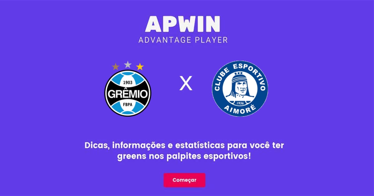 Gr&ecirc;mio x Aimor&eacute; Estat&iacute;sticas | 04/02/2023 | APWin