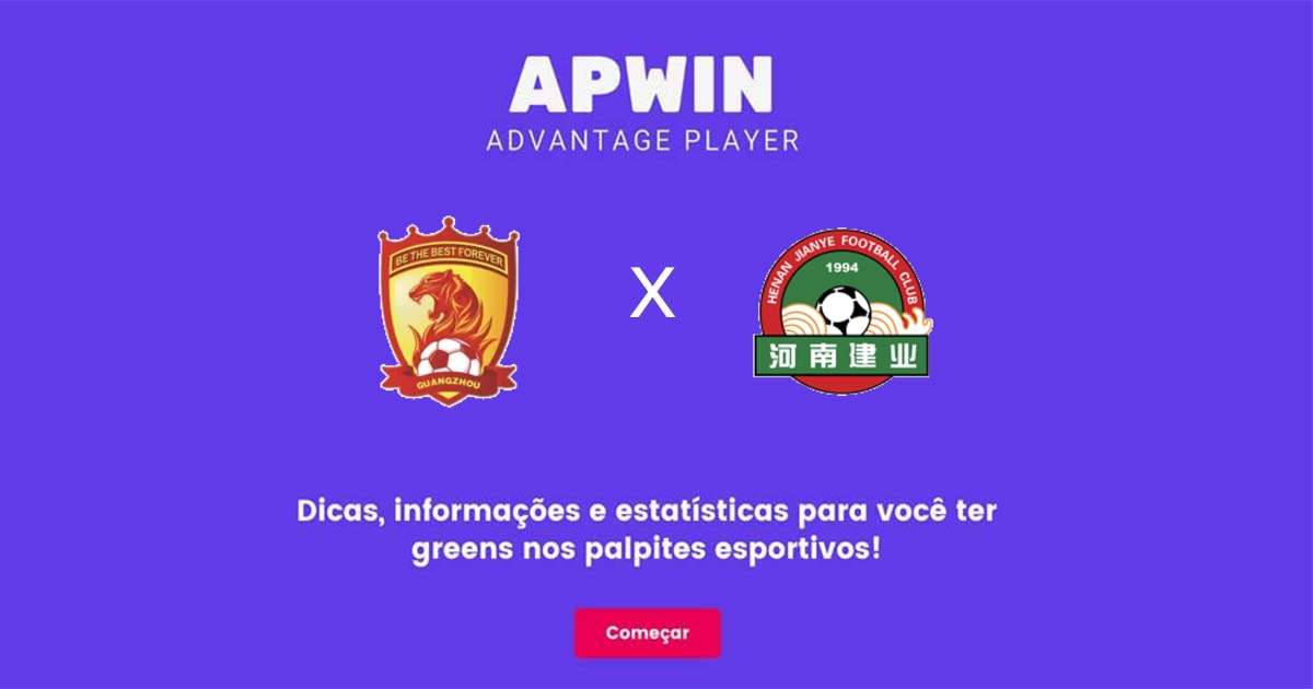 Guangzhou Evergrande x Henan Jianye Estat&iacute;sticas | 26/11/2022 | APWin