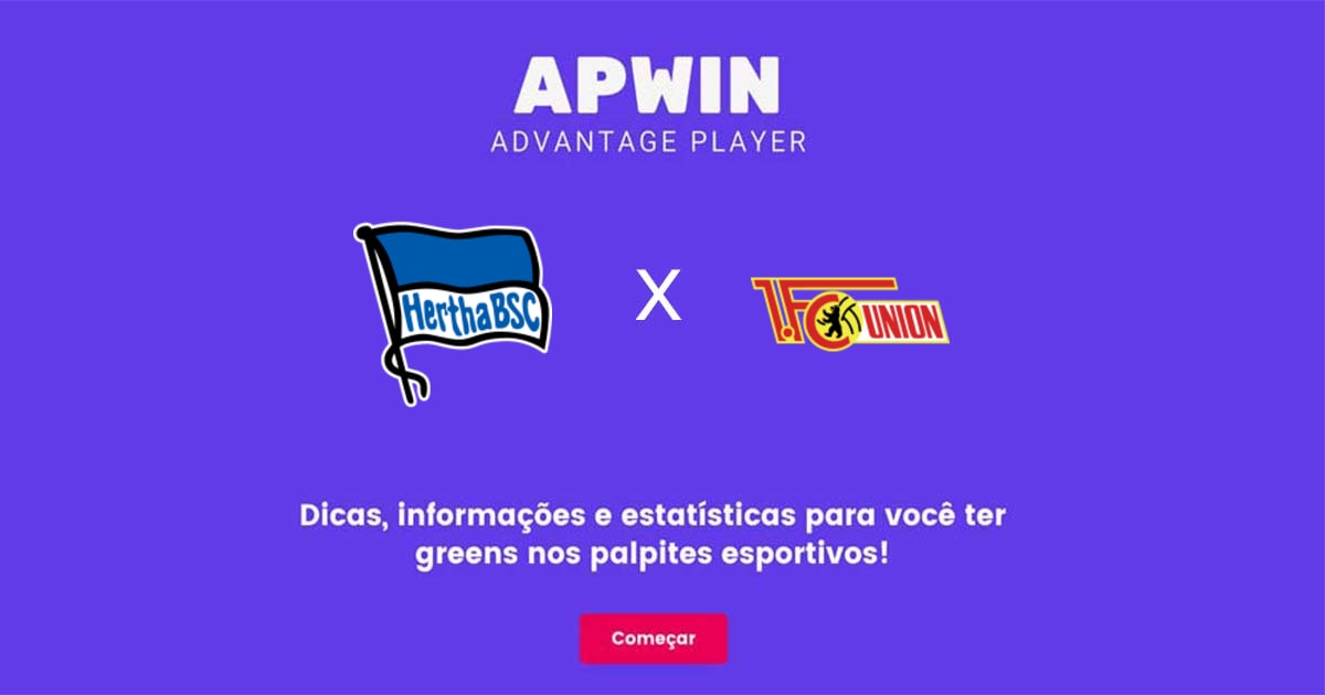 Hertha BSC x Union Berlin Estat&iacute;sticas | 28/01/2023 | APWin