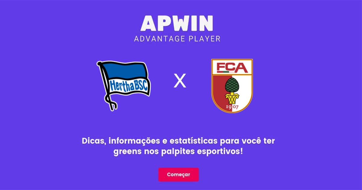 Hertha BSC x Augsburg Estat&iacute;sticas | 25/02/2023 | APWin