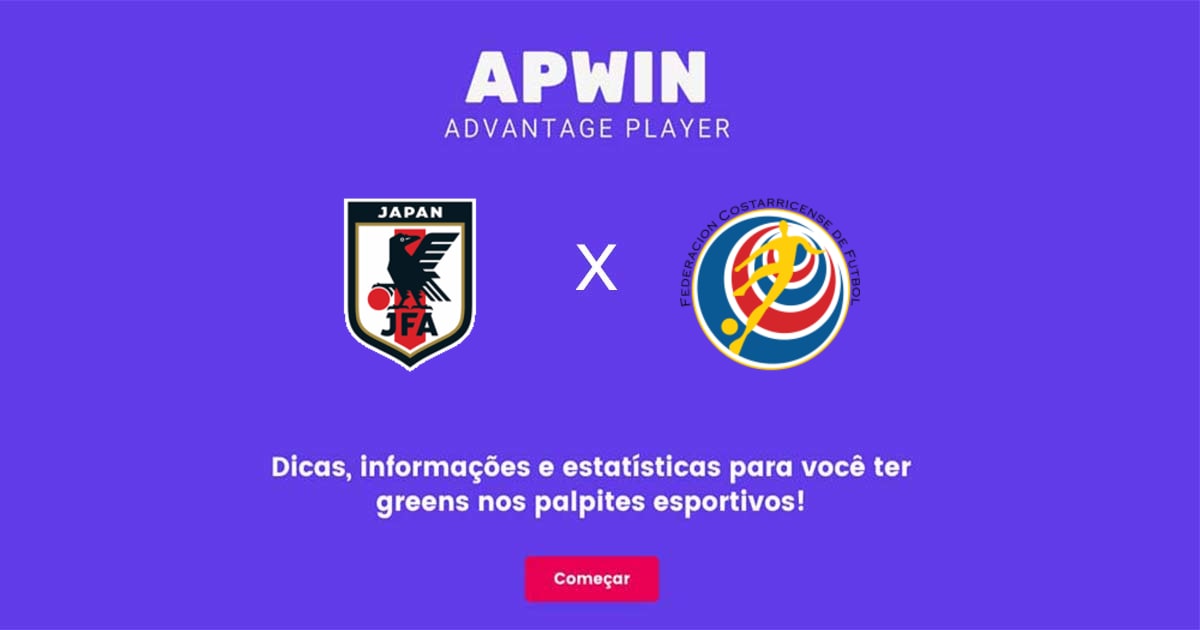 Japão x Costa Rica Estatísticas | 27/11/2022 | APWin