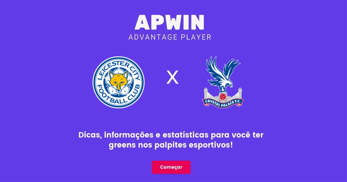 Leicester City x Crystal Palace Estatísticas | 15/10/2022 | APWin