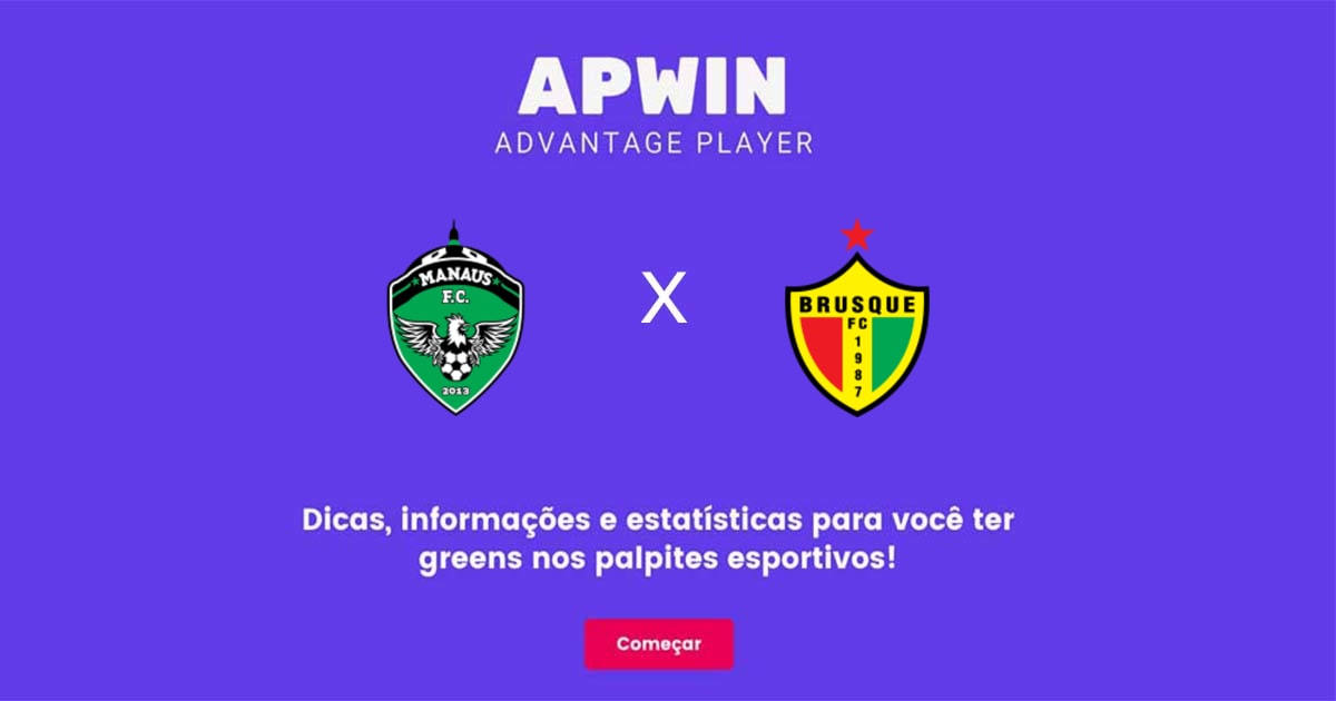 Manaus x Brusque: Estat&iacute;sticas - 23/07/2023 | APWin
